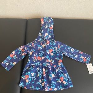 Carters long sleeve Hoodie shirt 12mos